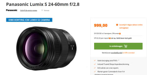 Panasonic Lumix S Pro 24-70mm f/2.8 lens voor €999 bij Cameraland