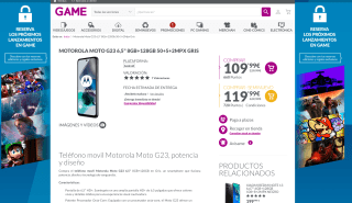 Motorola Moto G23 6,5" 8GB 128GB por solo 109,99€