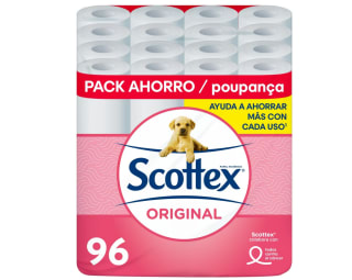 Scottex original papel higienico 96 rollos por solo 18,05€
