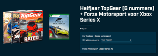 Abonnement TopGear (6 nummers) + Forza Motorsport voor Xbox Series X voor €49 bij Topgear