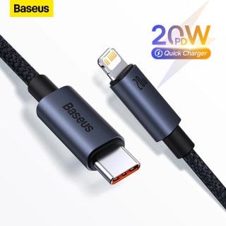 Cabo USB da Baseus, modelo Type-C e IPhone de 1 metro - R$ 20,34
