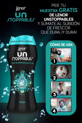 Muestra gratis suavizante Lenor Unstoppables