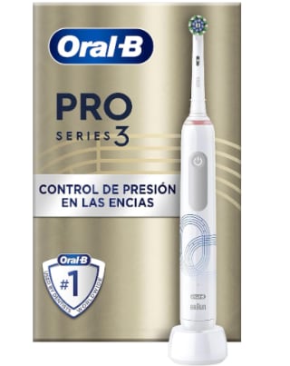 Oral-B Pro Series 3 Cepillo de Dientes Eléctrico con Mango Recargable y 2 Cabezales, Diseñado por Braun por 44.95€