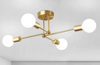 Lamparas de techo dorada a 31.34€