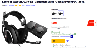 ASTRO Gaming A40 TR Gen4 + MixAmp Pro (Xbox One/Series S|X) voor €179 bij Bol.com