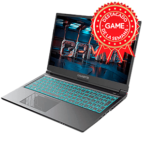 Portátil Gigabyte G5 MF-E2ES333SD con i5-12500H - RTX 4050 - 8GB - 512BG SSD + 16€ regalo por 649,99€