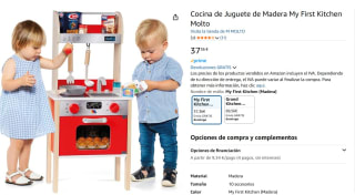 Molto Cocinita de Madera con Electrodomésticos por 37,36