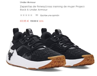 Zapatillas de fitness/cross training de mujer Project Rock 6 Under Armour por 63.95€