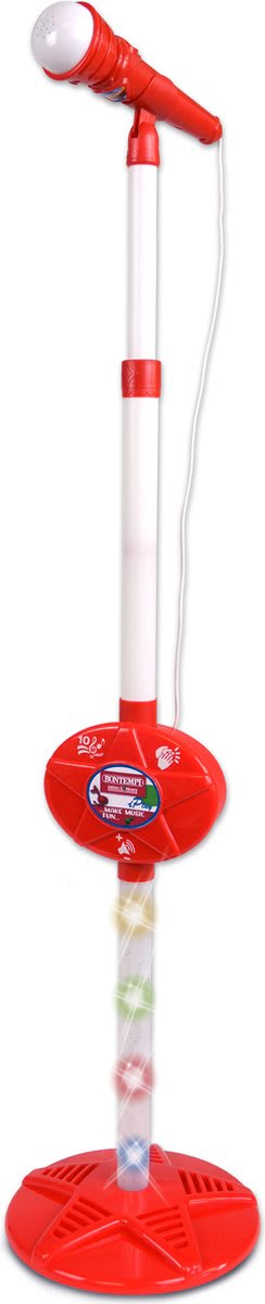 Bontempi microfoon Showtime Stage junior wit/rood voor €4,53 bij Bol.com