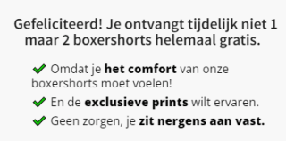 2 boxershorts gratis ipv 1 bij On That Ass