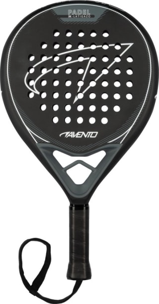 45% korting op Avento Padel Racket Latigazo - 3K Carbon - Rond - Zwart/Grijs bij Bol.com