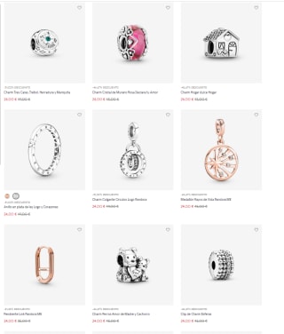Rebajas en Pandora con descuentos de hasta -50%