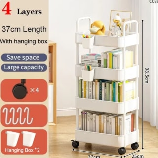 Estante Almacenamiento Móvil 4 Niveles por solo 2,09€ Nuevos usuarios