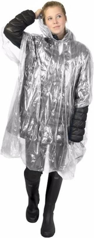 Voordeelset van 6x stuks wegwerp regenponcho's voor €7,11 bij Bol.com