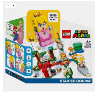 LEGO Super Mario Pack Inicial: Aventuras con Peach, Figura Interactiva de Princesa, Toad Amarillo de 354 Piezas por 31.5€