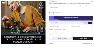 Lego Diorama: Duelo de Speeders en Endor™ de 608 Piezas por 49.99€