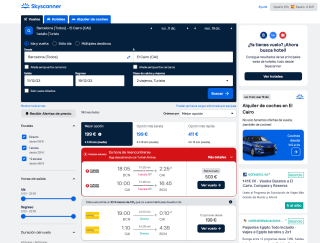 Vuelos ida y vuela Barcelona - El Cairo desde 199€ con Skyscanner