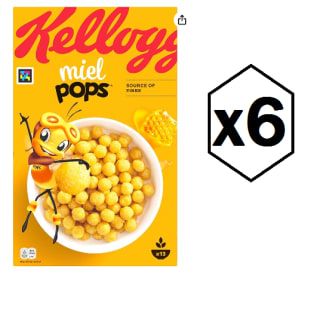6 Paquetes de Kellogg's Miel Pops Cereales 400g por 14.24€