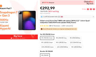 Xiaomi Pad 7 Pro 11" 8GB/256GB WiFi voor €292,99 bij Aliexpress