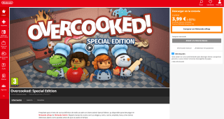 Overcooked: Special Edition Nintendo Switch a solo 3,99€