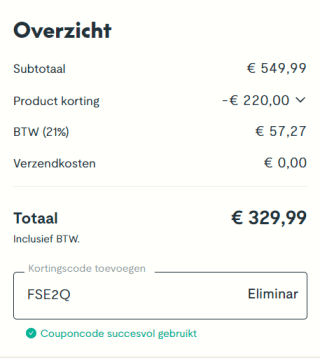 FlexispotE2Q 4-poots zit sta bureau voor €329,99 dmv code bij Flexispot