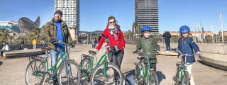 5% korting bij het boeken van een kinderfietstour in Barcelona met Nederlandstalige gids
