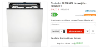 Lavavajillas ELECTROLUX EEG68500L por 546€