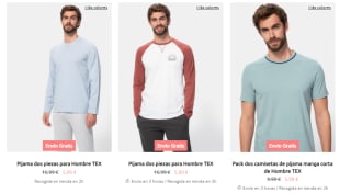 Recopilación de pijamas de manga larga y corta desde solo 5,99€ Carrefour + envío gratis