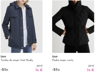 Parkas y chaquetas para ellas por 14€