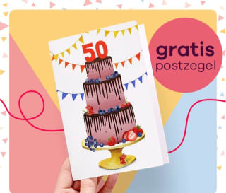 Gratis postzegel bij je kaart bij Greetz