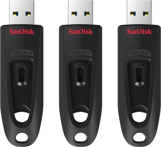 SanDisk Ultra [3-Pack] 64 GB, USB A, USB 3.0 voor €18,99 bij Amazon
