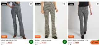 Dames flared broeken voor maar €19 bij Terstal