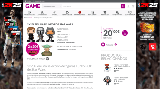 2x20€ en Figuras Funko POP de Star Wars