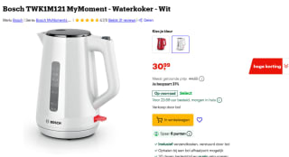 Bosch TWK1M121 MyMoment - Waterkoker voor €30,99 bij Bol