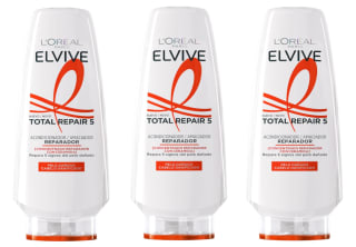 3 Botes de L'Oreal Paris Elvive Total Repair 5 Acondicionador Reparador, 300 ml por 7.38€