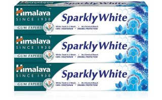 3 Pastas Himalaya Herbals Sparkly White de dientes hierbas 100% vegana 75ml por 6,02€