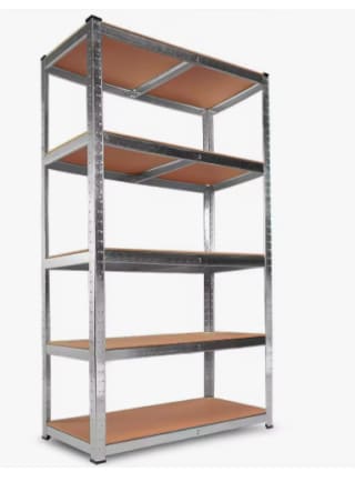 Estantería Metálica Galvanizada Nyana Home 875kg 5 Baldas por 18.99€ (Cuentas Nuevas 9.5€)