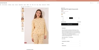 Pijama Snoopy Womensecret 100% algodón largo amarillo a solo 14,99€