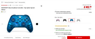 Xbox Draadloze Controller - Sky Cipher Limited Edition voor €49,99 bij de Mediamarkt