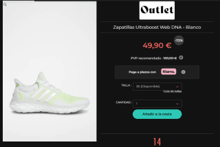 Rebajas hasta 75% descuento en ropa y calzado Adidas precios de locura