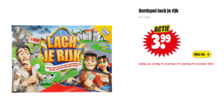 Hasbro Lach je Rijk bordspel voor €3,99 bij Dirk