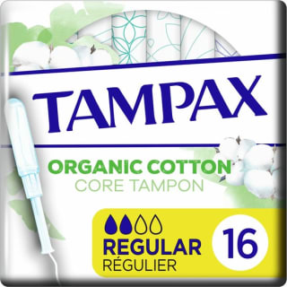 Tampax tampons Organic Cotton Regular 16 stuks voor €1,89