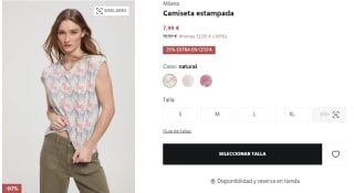 Camiseta estampada Milano para Mujer por 5.99€