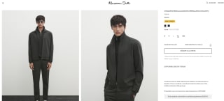 Massimo dutti chaqueta mezcla algodón por 29,95€