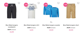70% op alles van NoBell, Blue Rebel & Dirkje bij Kixx