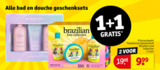 Alle bad en douche geschenksets 1+1 gratis bij Kruidvat