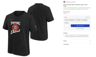 Camiseta para Peques de los Detroit Pistons Nike City Edition Logo por 18.5€