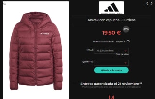 Adidas chaquetas de invierno y sudaderas desde solo 7,50€ y zapatillas desde 17,90€