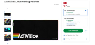 Officiële Activision XXL Gaming LED Muismat - RGB muismat voor €6,99 bij Smythstoys