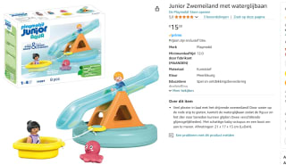 PLAYMOBIL Junior Aqua Zwemeiland met waterglijbaan voor €15,39 bij Amazon